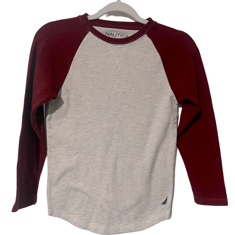 Boys Nautica Waffle Knit Long Sleeve Top